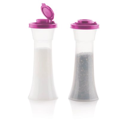 Tupper Ware Hourglass Salt and Pepper Shakers | Large