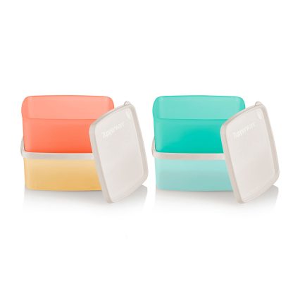 Tupper Ware Tupperware® Square Round Small Containers | 16 Ounce | Set of Four